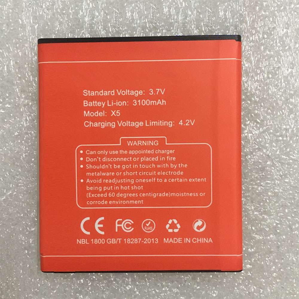 3.7V/4.2V 3100mAh DOOGEE X5/X5 Pro Replacement Battery