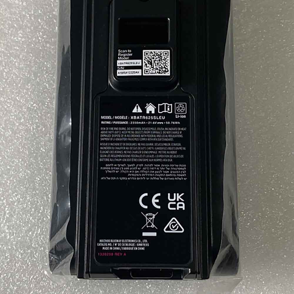 21.6V 2450mAh Shark IZ500,IZ531H,IZ540H,IZ541H,IZ562H,IZ562HC,IZ563H Replacement Battery