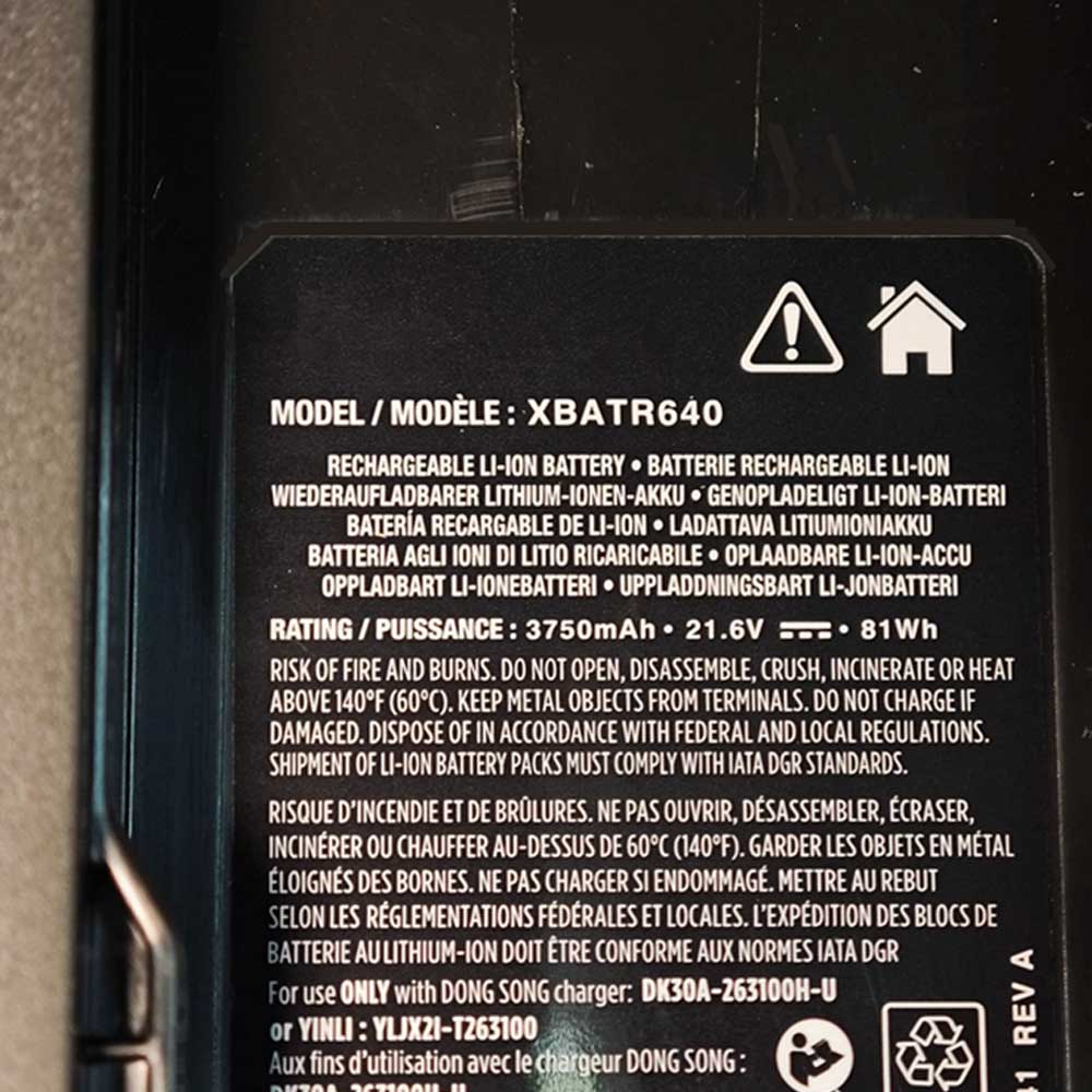 Shark XBATR640 battery