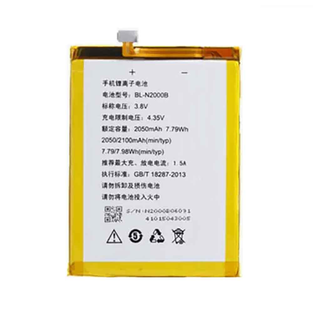 3.8V 2050mAh BL-N2000B Smartphone Battery for Gionee Elife S5.1