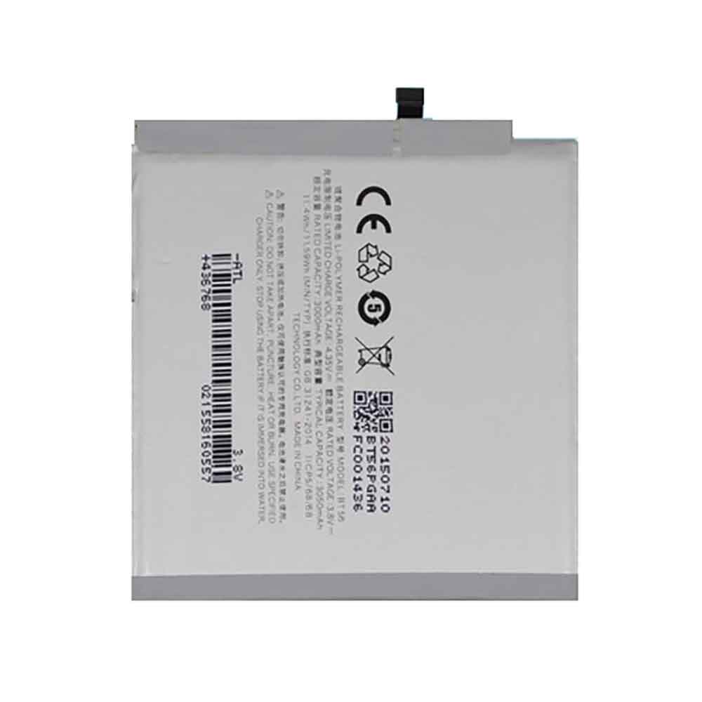 3.8V 3000mAh BT56 Smartphone Battery for Meizu MX5 Pro