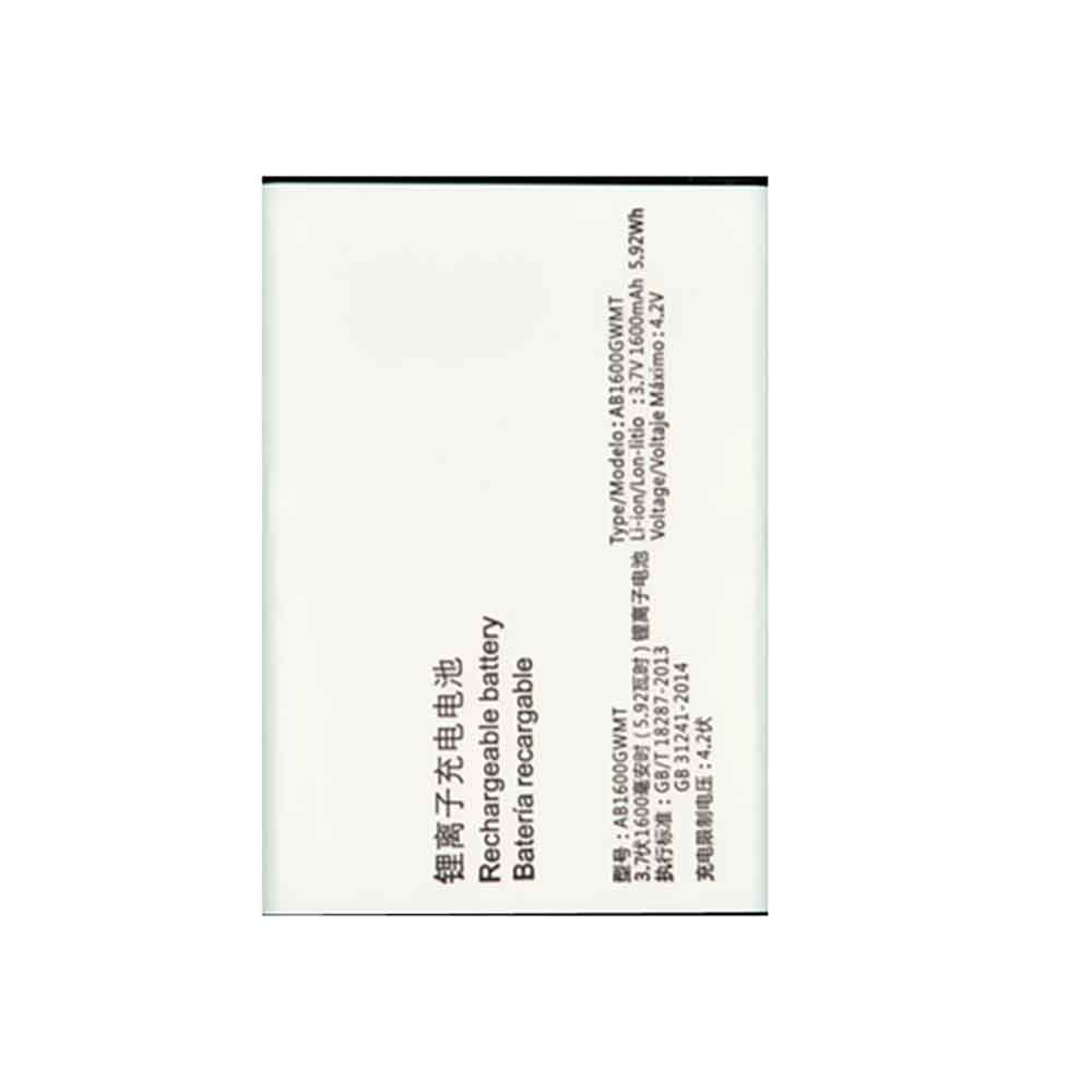 3.7V 1600mAh AB1600GWMT Smartphone Battery for Philips E316 E331K CTE316 CTE331
