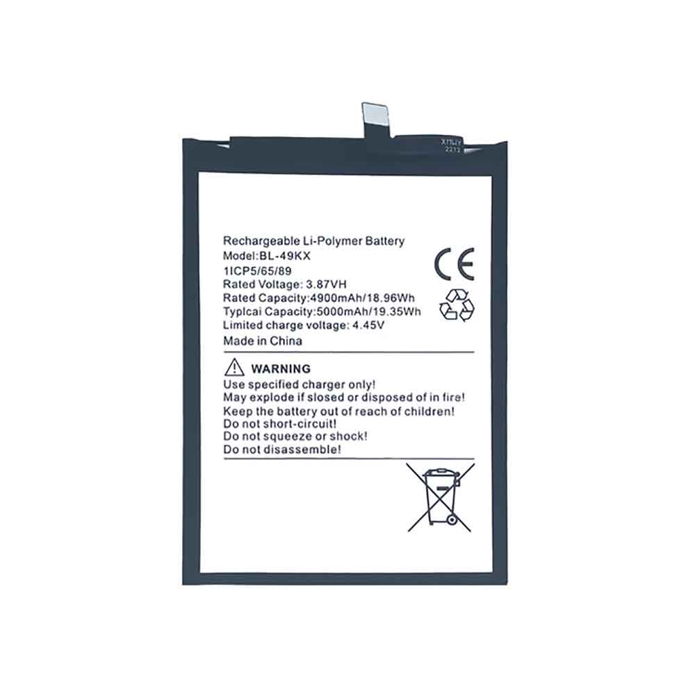 3.87V 5000mAh BL-49KX Smartphone Battery for Infinix Note 11 (X663)