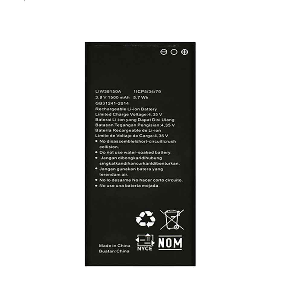3.8V 1500mAh LIW38150A Smartphone Battery for Hisense KS605 U1 U605