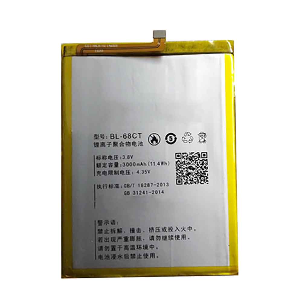 3.8V 3000mAh BL-68CT Smartphone Battery for Koobee MAX5 X905Q