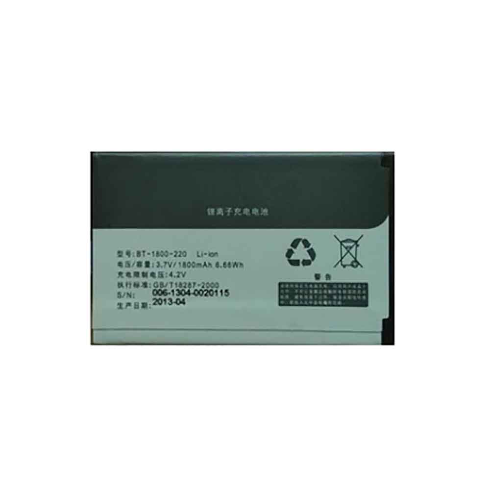 3.7V 1800mAh BT-1800-220 Smartphone Battery for Malata T116 MT626 T106