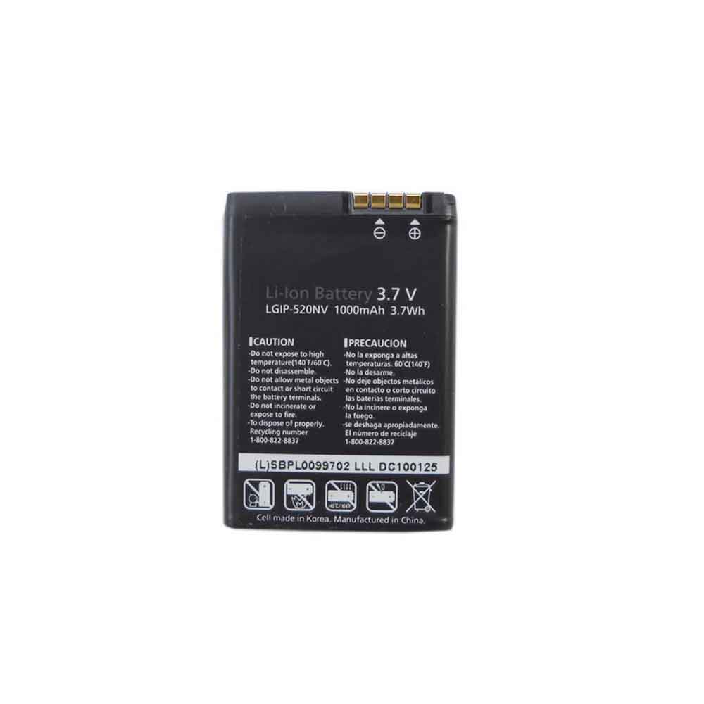 3.7V 1000mAh LGIP-520N Smartphone Battery for LG GD900E BL40E GW505 BL40