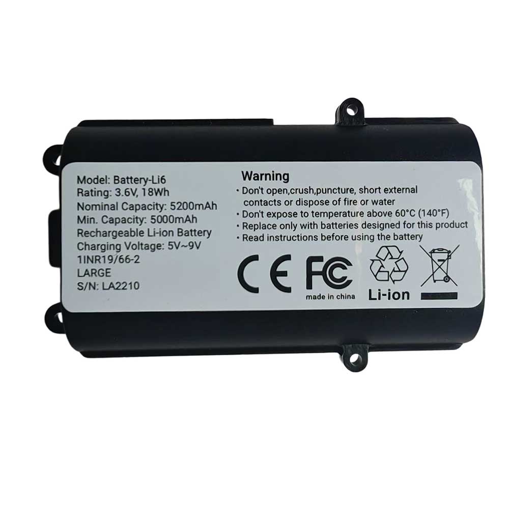 3.6V 5000mAh Reolink battery-Li6 01DQ0040-19T Argus 3 Pro Replacement Battery