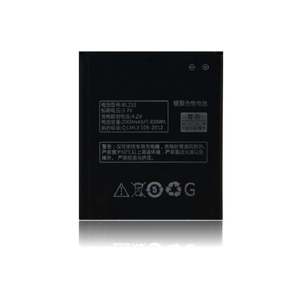3.7V/4.2V 2000MAH/7.4Wh BL210 Smartphone Battery for Lenovo S820 S650 A750E A658T A656 A766