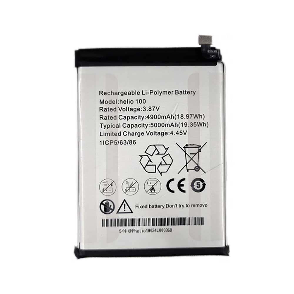 3.87V 5000mAh Helio-100 Smartphone Battery for Helio Helio-100