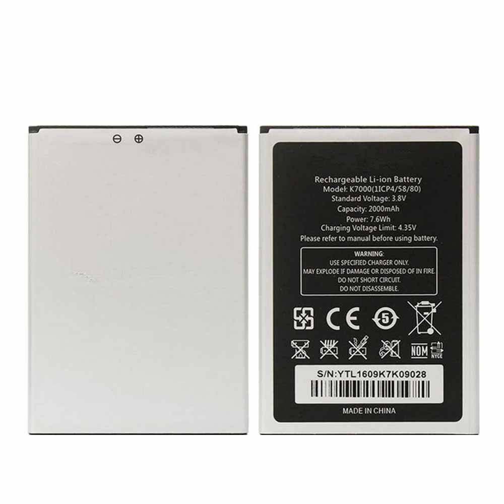3.8V 6.8Wh/2000mAh K7000 Smartphone Battery for Oukitel G12 P7