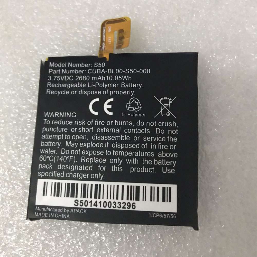 3.75V/4.2V 2680MAH/10.5WH Caterpillar Cat S50 Mobile Phone Replacement Battery