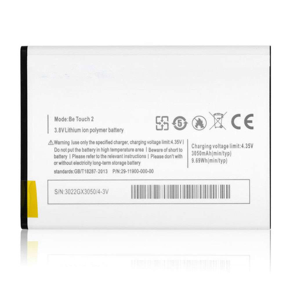 3.8V/4.35V 3050mAh/9.69WH Ulefone Be Touch 2 & 3 Replacement Battery