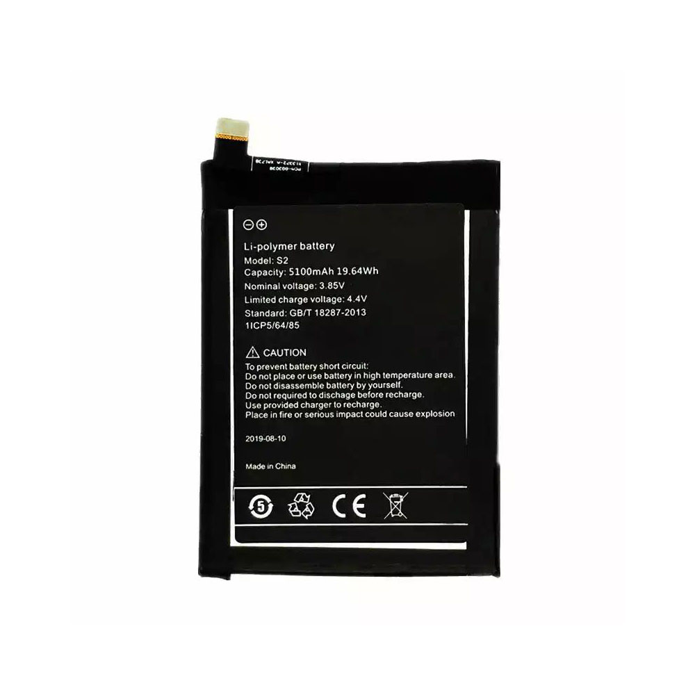 3.85V/4.4V 5600mAh/19.64WH Umidigi S2/S2 Pro/S2 Replacement Battery