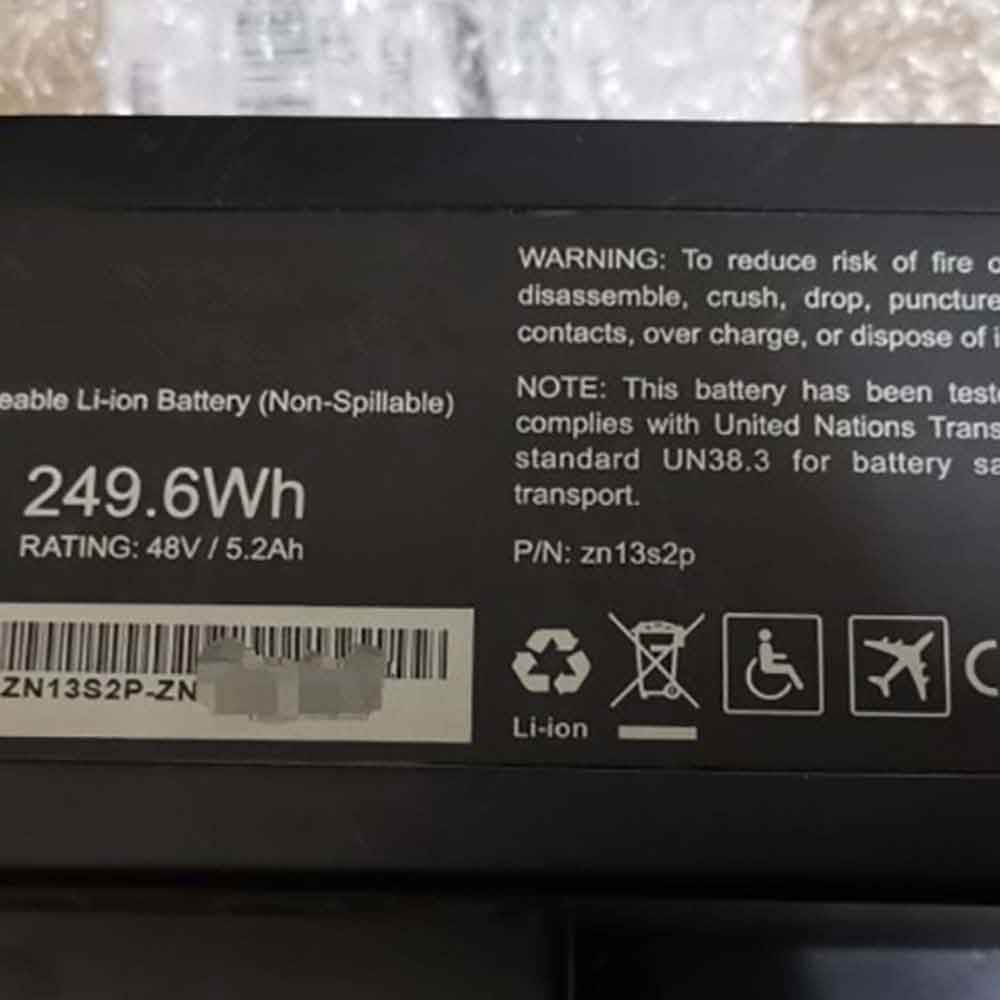 48V 5.2AH zn13S2P Electronic Batteries for Moving ATTO Courtesy Car